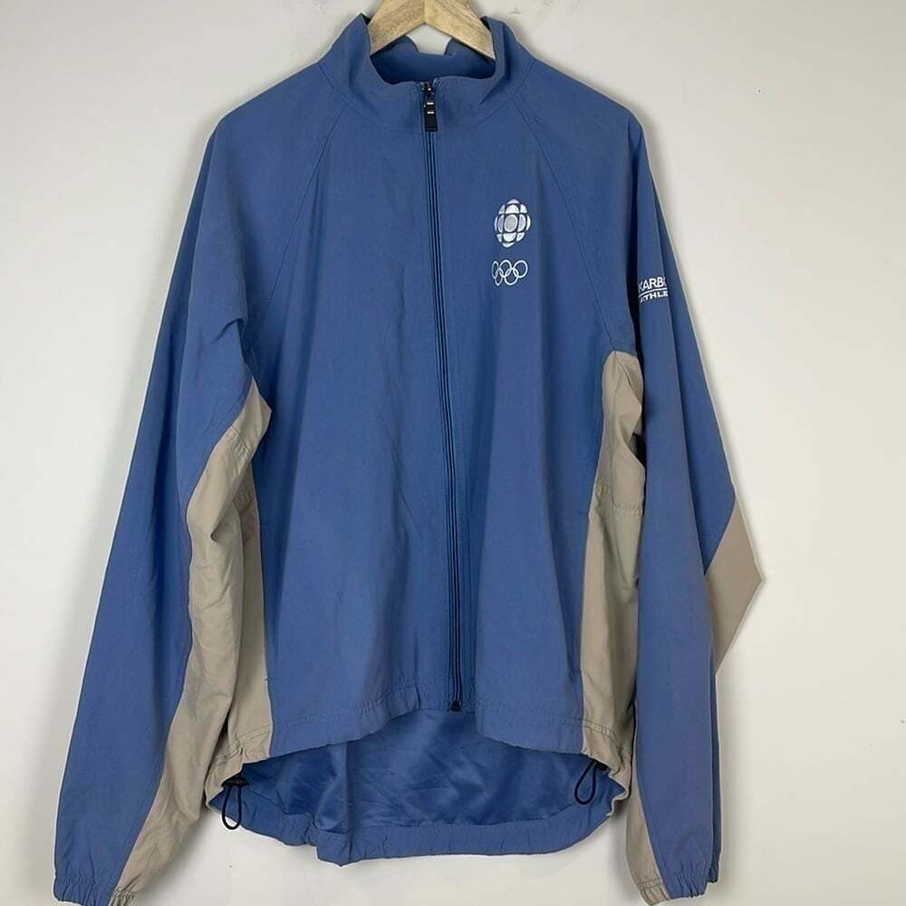 CBC Vintage Athens 2004 Olympics Zip Up Jacket Size Extra Large
